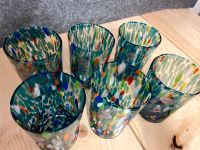 6 x Murano Trinkgläser Gläser Trinkglas millefiori bunt multi Dortmund - Bodelschwingh Vorschau