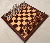 Ältere Asiatische Schachfiguren aus Resin Material + Schachbrett Nürnberg (Mittelfr) - Mitte Vorschau