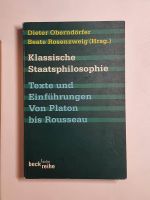 Klassische Staatsphilosophie - von Platon bis Rousseau Becksche Baden-Württemberg - Heidelberg Vorschau