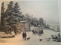 Bild Winterbild Kunstdruck Dorflandschaft schwarz weiß Dresden - Äußere Neustadt Vorschau
