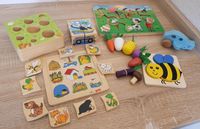 Holzspielzeug Paket Montessori orientiert Puzzle, Obstgarten Sachsen-Anhalt - Bitterfeld Vorschau