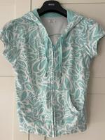 Sportshirt/Sportjacke kurzer Arm mint/Weiß mit Kapuze Nordrhein-Westfalen - Brüggen Vorschau