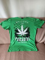 T Shirt Hanf Cannabis Paradies grün welcome Spruch Rheinland-Pfalz - Neuwied Vorschau