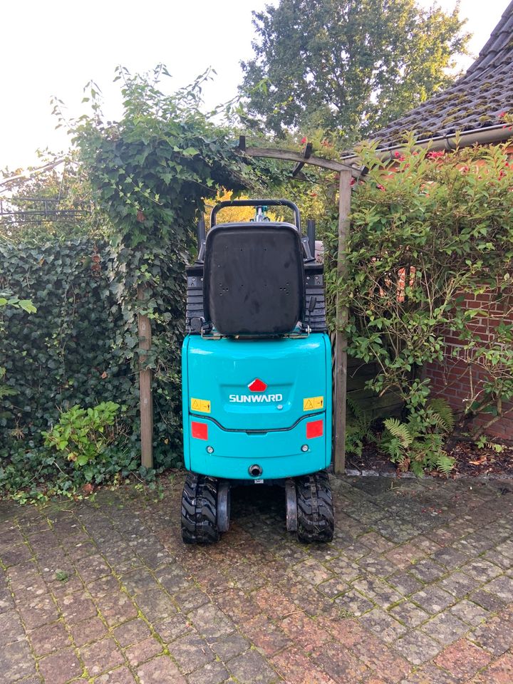 Minibagger/Microbagger 1.Ton zu vermieten. 75cm breit in Sieverstedt