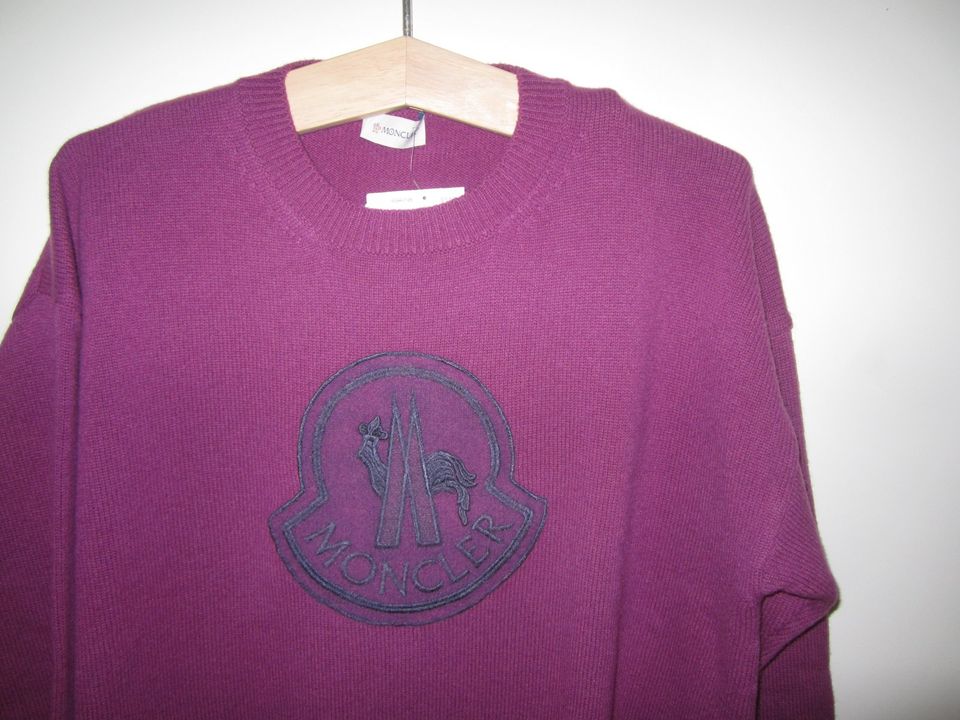 Moncler Pulli Pullover Sweater Oversize Gr.L 40 purple Cashmere in Hannover