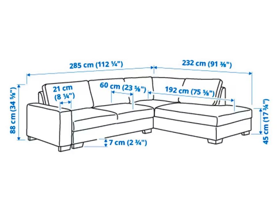 IKEA SÖRVALLEN Ecksofa in beige in Wiesbaden