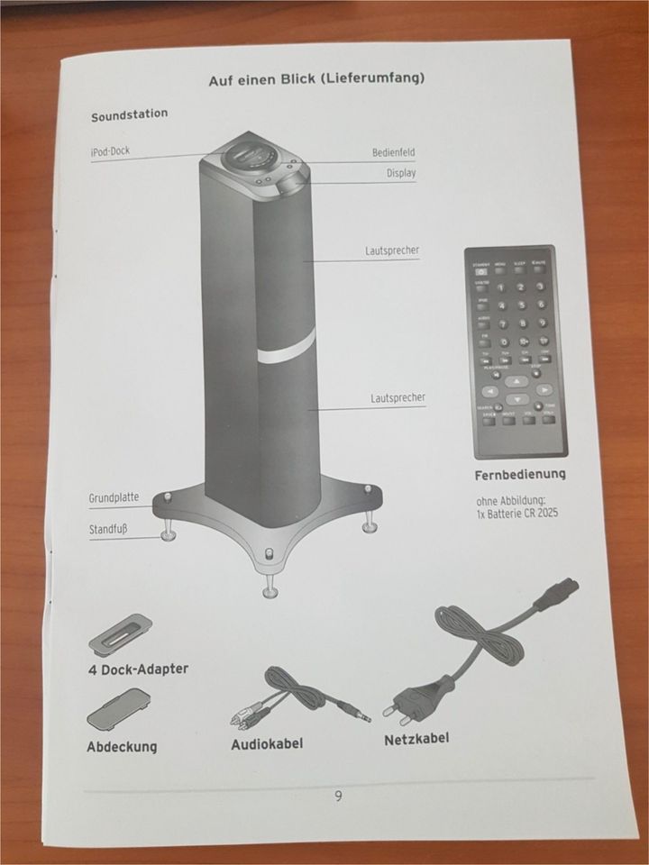 Soundtower - Radio/USB/iPod/Speicherkarte in Otterbach