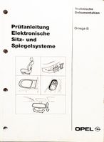 Opel Omega B Prüfanleitung elektr. Sitz- und Spiegelsysteme Thüringen - Bad Salzungen Vorschau