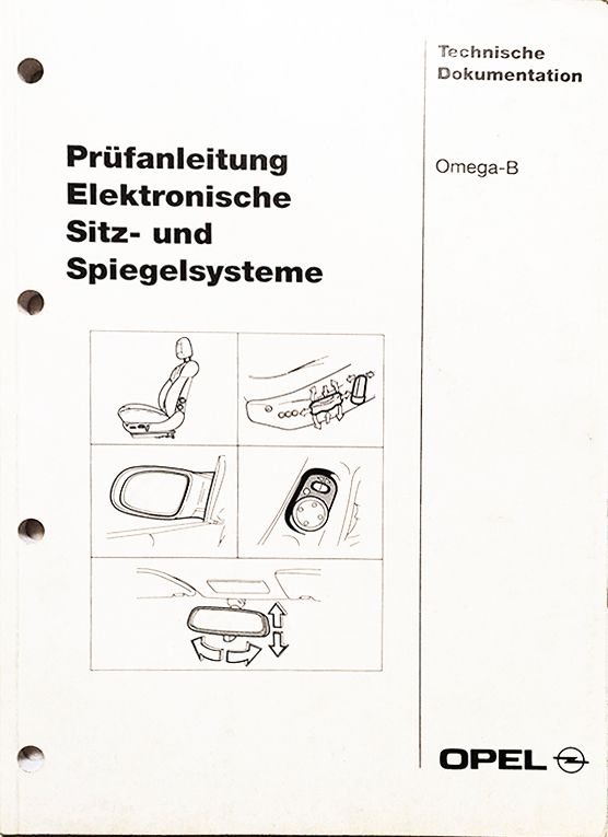 Opel Omega B Prüfanleitung elektr. Sitz- und Spiegelsysteme in Bad Salzungen