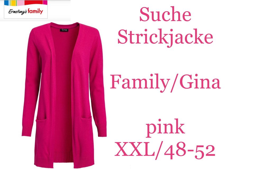 Suche Strickjacke pink 48/50/52 - XXL (Ernstings Family/Gina) in Melle