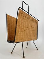 *MID CENTURY MODERN ZEITUNGSSTÄNDER METALL MESSING RATTAN GEFLEC Berlin - Charlottenburg Vorschau