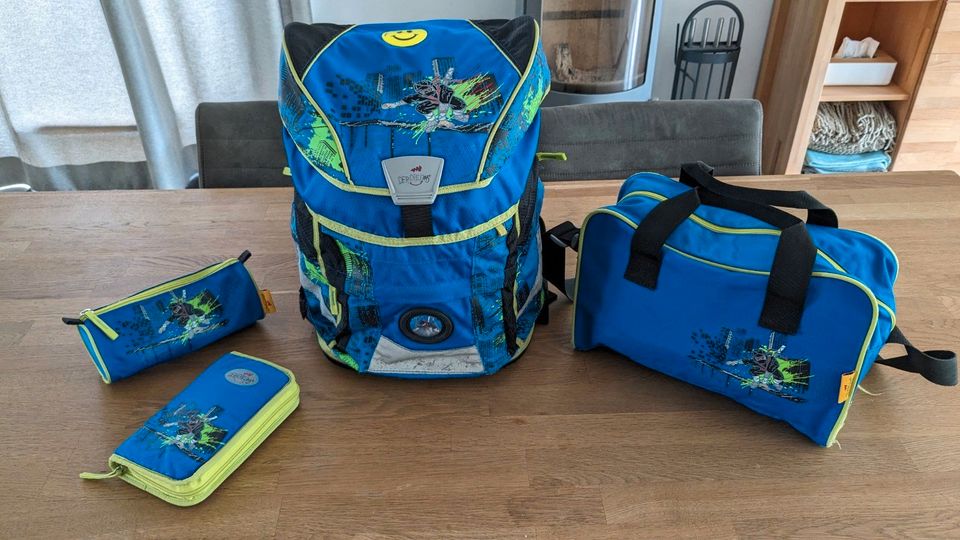 DerDieDas ErgoFlex Vario "Ninja" Schulranzen Schultasche 5-teilig in Aachen