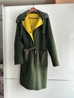 Samoon by Gerry Weber kuscheliger Wendemantel Gr. 42 grün gelb Niedersachsen - Seelze Vorschau