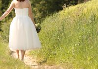 Kurzes Brautkleid wadenlang Standesamt Tea Length Wedding dress Bayern - Moosthenning Vorschau