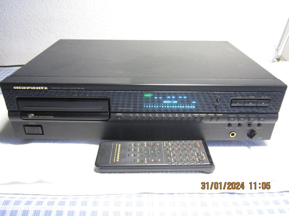 marantz CD Player / CD 52 mit Fernbedienung. in Karlsruhe