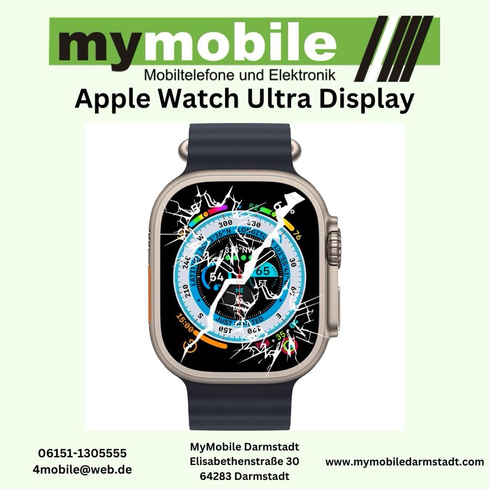 Apple Watch Ultra Display Reparatur Touch Glas Austausch in Darmstadt