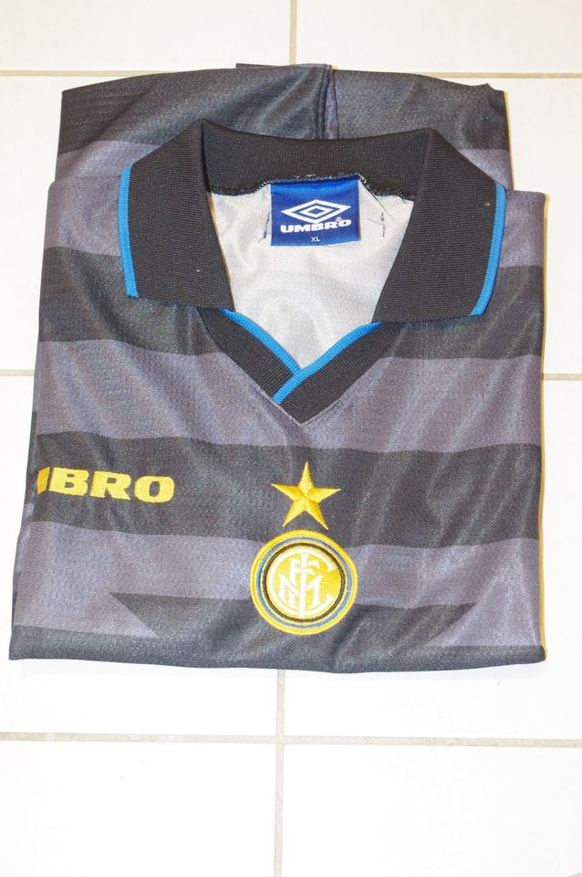 Inter Milan Mailand 1997-98 Ronaldo UEFA Cup Trikot umbro Pirelli in Schweinfurt
