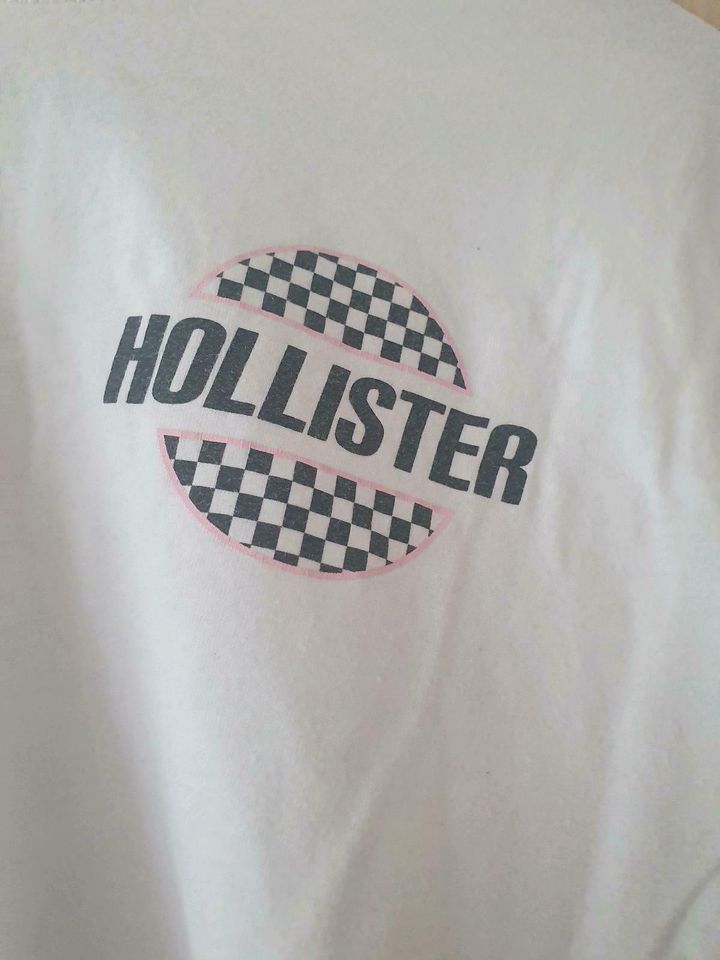 Hollister langarmshirt Gr. M WEIß in Schieder-Schwalenberg