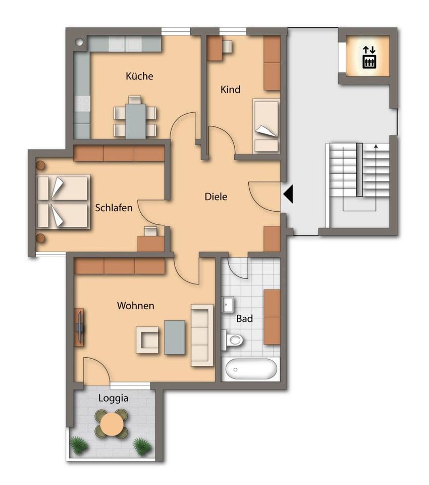 Schöne 3-Zimmer-Wohnung mit perfektem Grundriss!  Neumarkt - Deininger Weg in Neumarkt i.d.OPf.