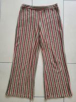 Zara Stoffhose gr.36 S Streifen glitzer stretch rot grün cropped Nordrhein-Westfalen - Neuss Vorschau