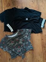 Shirts bauchfrei cropped Bershka H&M schwarz Oberteil Top Hessen - Neu-Anspach Vorschau