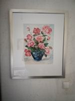 Sanssouci Rosenstrauß in Vase, Aquarell L77,5 x B64,5 cm gerahmt Eimsbüttel - Hamburg Eimsbüttel (Stadtteil) Vorschau