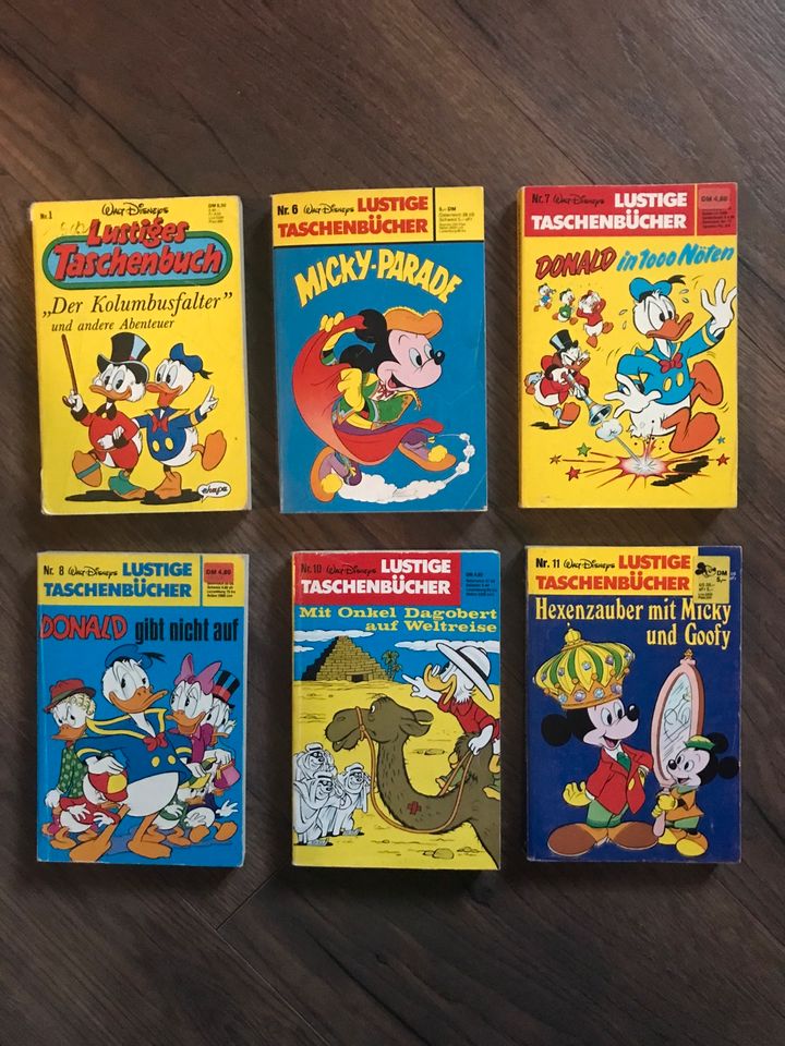 Disney Lustige Taschenbücher 1,6,7,8,10 & 11 Sammlung Comic Alt in Beckdorf