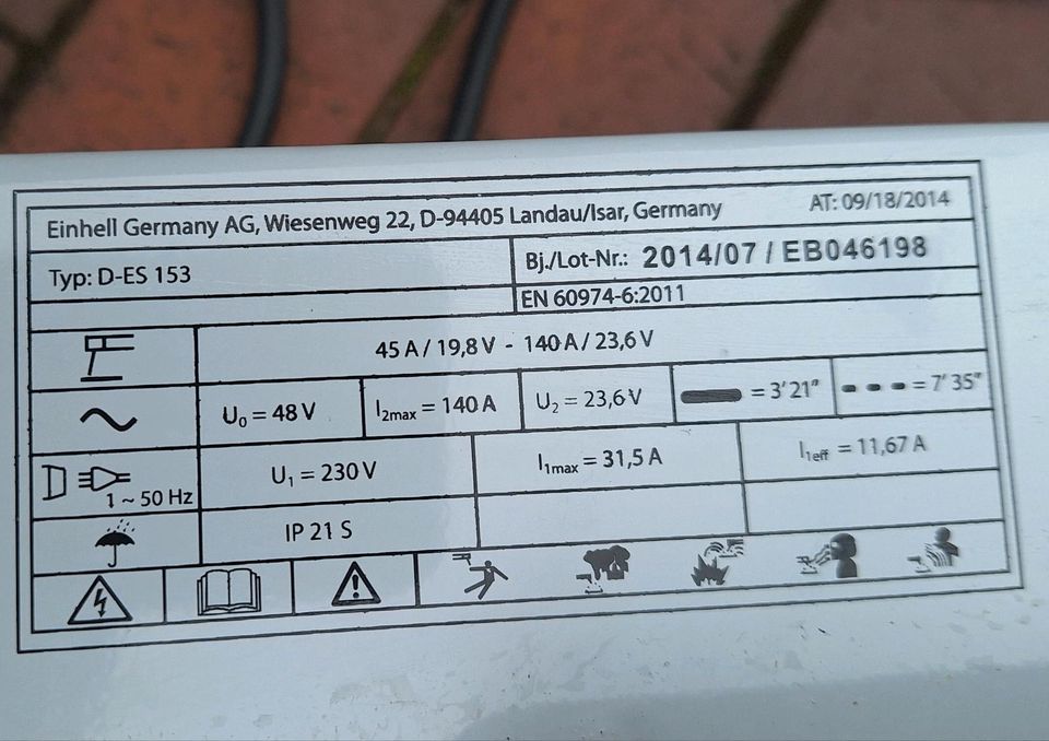 Elektro-Schweissgerät in Jübek