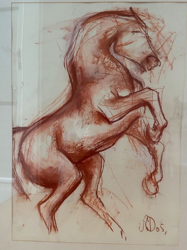 Wunderschönes Bild Zeichnung Gemälde Pastell Pferd in Wiesbaden