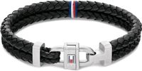 Tommy Hilfiger Karabinerarmband aus schwarzem geflochtenem Leder Bayern - Pfaffenhofen a.d. Ilm Vorschau