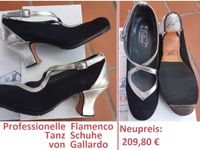 Profi Flamenco Tanz Schuhe Gallardo Gr. 38,5 schwarz silber Leder Mitte - Moabit Vorschau
