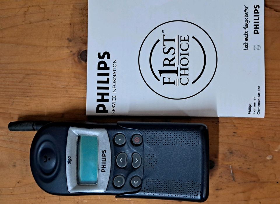 Philips Diga Mobilphone GSM Vintage in Ispringen