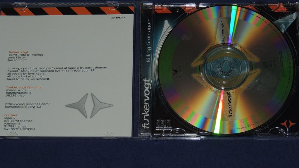 FUNKER VOGT "Killing Time Again" CD in Hamburg