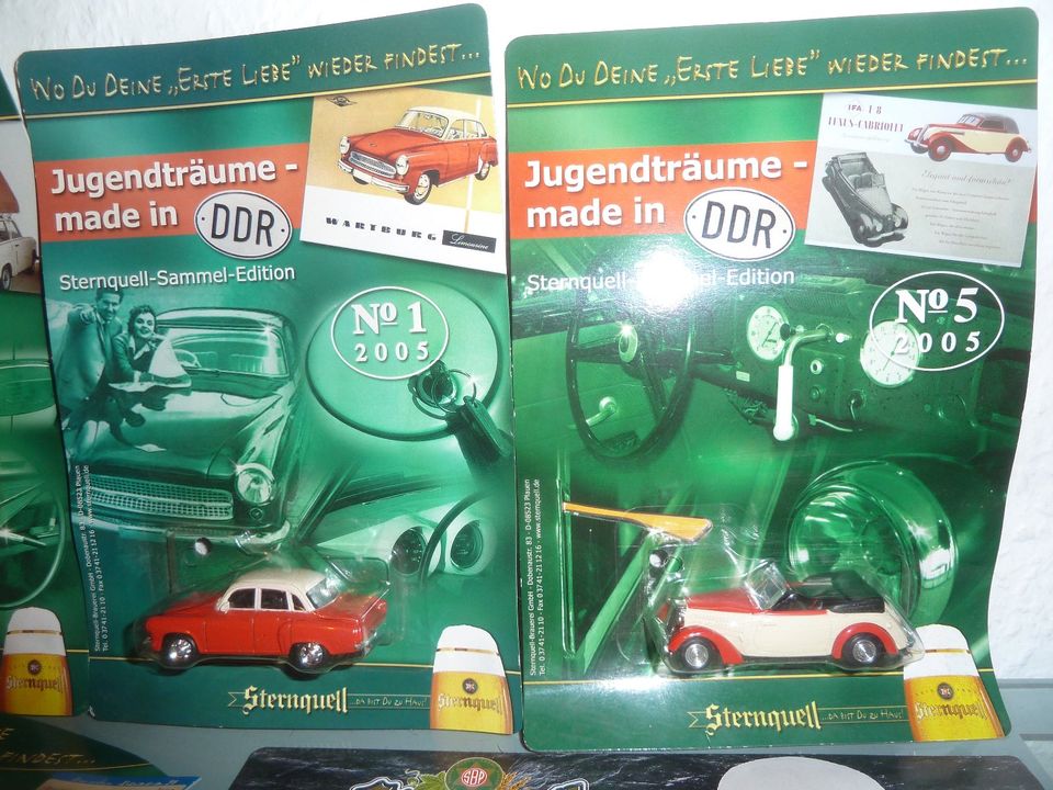 MODELLAUTOS TRABANT DACHZELT WARTBURG 311 IFA F8 WOLGA 21 LKW DDR in Schönfels Gem Lichtentanne