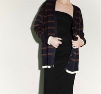 Zara overSize Strickjacke Cardigan gestreitt M L 38-40 marineblau Berlin - Wilmersdorf Vorschau