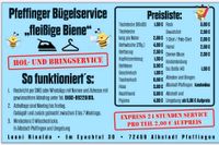 Pfeffinger Bügelservice "fleißige Biene " Baden-Württemberg - Albstadt Vorschau