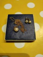 2teiliges Schmuckset goldfarben mit Perlen Modeschmuck Erbstück Bayern - Mömbris Vorschau