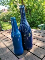 30-36 Flaschen blau besprüht Deko Hochzeit Berlin - Niederschönhausen Vorschau