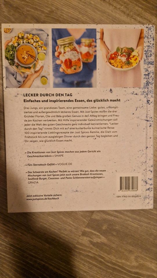 Just Spices Kochbuch "Lecker durch den Tag" in Rheinhausen