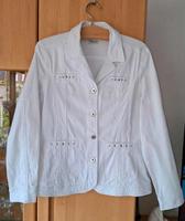 Schicke weiße Jeansjacke mit Strass & Stickerei Gr 44/ 46 Duisburg - Walsum Vorschau