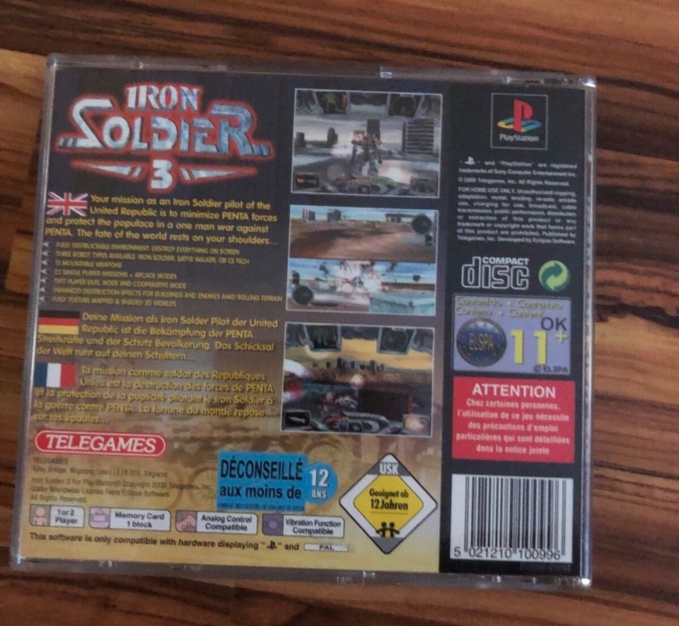 Iron Soldier 3 PlayStation 1 PS1 NEU Sammler in Trossingen