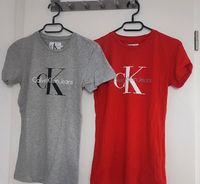 Calvin Klein T-Shirt XS grau / rot Berlin - Köpenick Vorschau