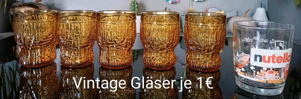 Vintage Tassen Gläser Becher Sammlung aussortiert SmartWächtersba in Gräfendorf