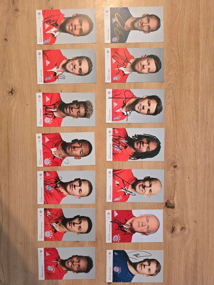 Bayern München 2016/17 Original Hand Autogrammkarten 9 in Nürnberg (Mittelfr)