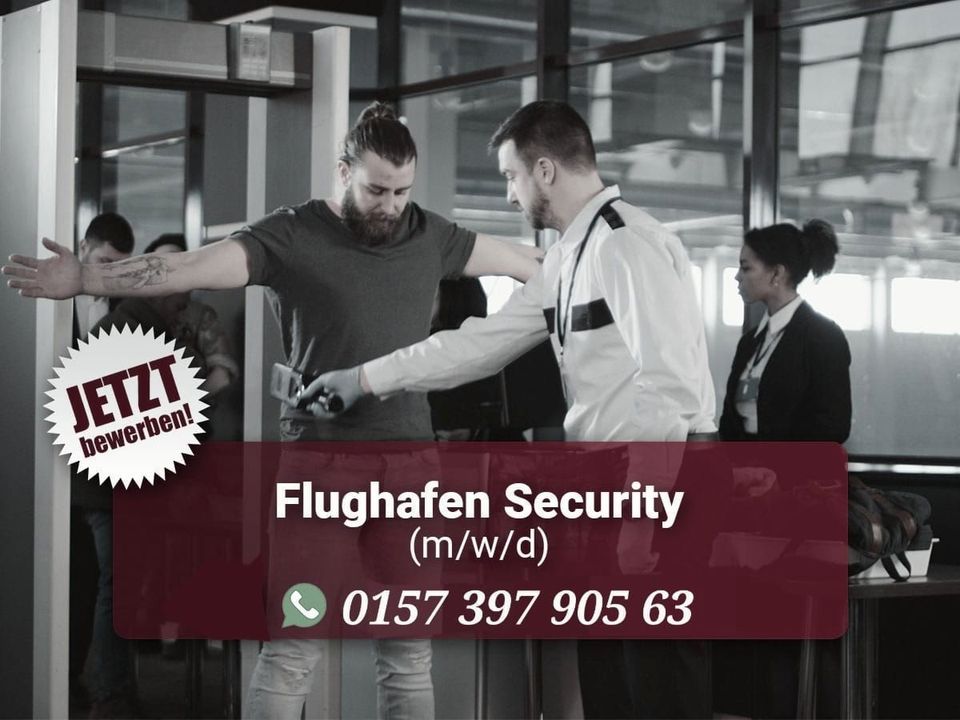 Security für ✈ Flughafen gesucht!! 18.80€ Std!! in Lorup