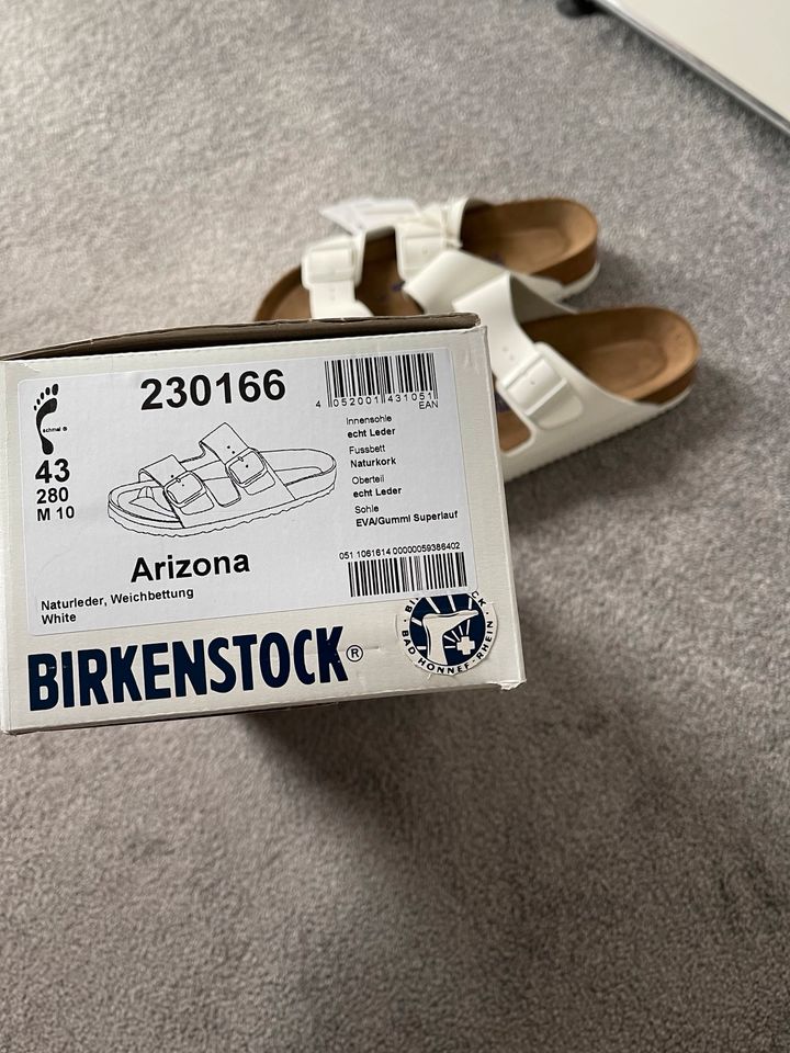 NEU & OVP - Birkenstock Arizona - weiß - EU 43 in Burgdorf