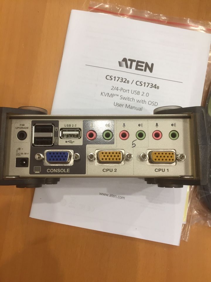 PC Umschalter von Aten 2-Port USB KVMP Switch in Mönchengladbach