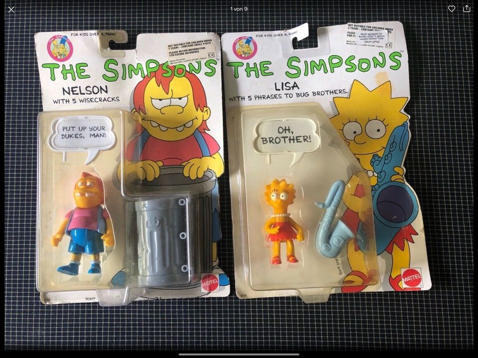 The Simpsons: Nelson und Lisa von Mattel 1990, Stückpreis in Rösrath