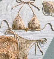 Bikini Gold Beige Neu xs 34 Bochum - Bochum-Nord Vorschau