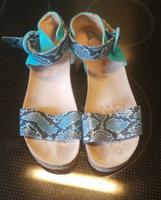 2xSandalen Geox Respira, Leder, beige und türkis, Gr.37 Berlin - Neukölln Vorschau